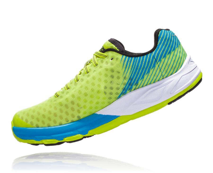 Hoka One One Koşu Ayakkabısı Kadın Yeşil/Mavi - Evo Carbon Rocket - IO4150698